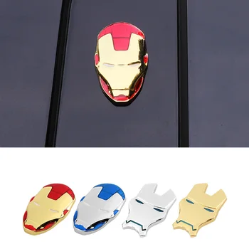 

Multiple Colours 3D Metal Sticker Emblem Avengers Iron Man Styling Logo Body Badge Car Decoration Accessorie For Citroen Peugeot