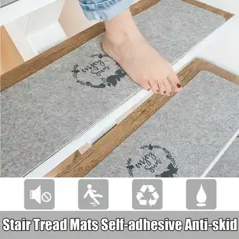 

NEW 7/14PCS 55x20cm Non-slip Self-adhesive Stair Carpet Mat Reusable Washable Floor Mat for Living Room Stairway Pads Rug Soft