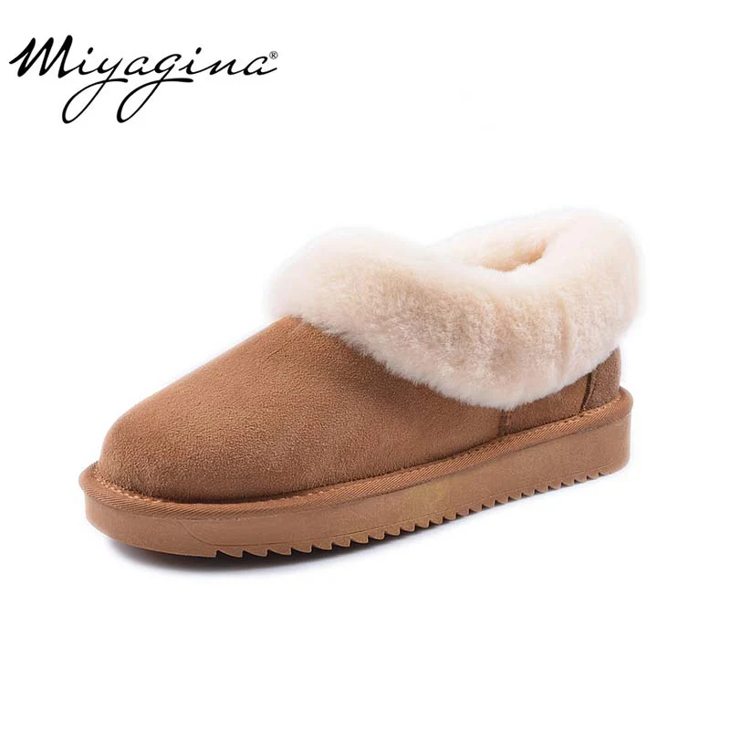 MIYAGINA/ г.; зимние сапоги из натуральной овечьей кожи; Женские ботинки в австралийском стиле наивысшего качества; зимние женские теплые ботинки; botas mujer