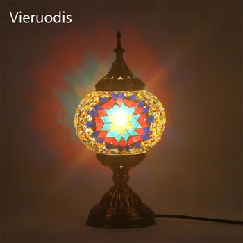 

Modern table lamp Mediterranean Turkish style bedroom study romantic style decorative table lamp E27