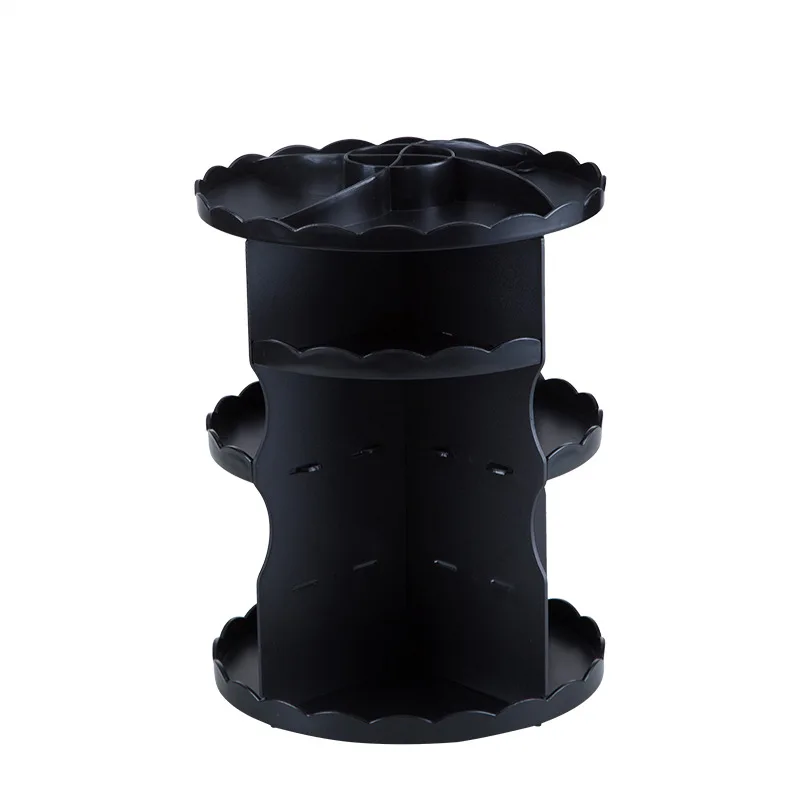 

Makeup Organizer 360 Rotating Detachable Cosmetic Storage Holder Shelf for Lipsticks Nail Polish V9-Drop