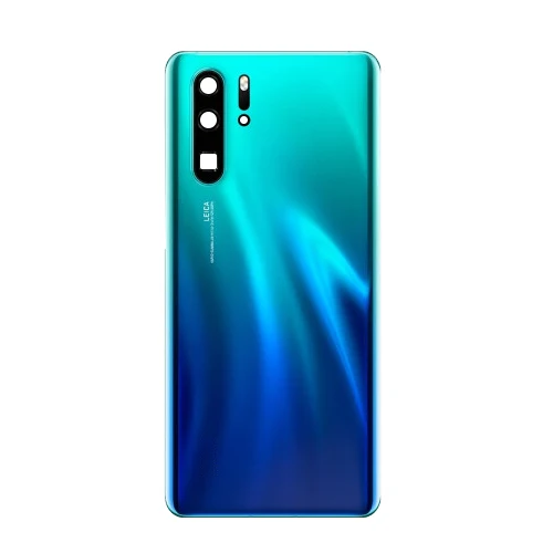 Для huawei P30 Pro задняя крышка батарейного отсека стеклянная задняя крышка корпуса дверная камера стеклянная рамка объектива Запасные части для ремонта - Цвет: Aurora