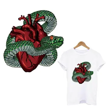 

Pulaqi Heart Eyes Patch Iron On Transfers For Clothing DIY Hippie Rock Pacth Badge DIY Human Organs Sticker Applique Stripe