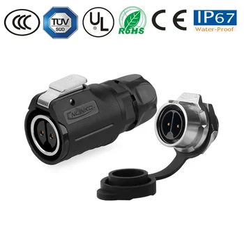 

2pin M16 Waterproof connector male female plug socket Cable Adapter waterproof IP67 Power Supply aviation Waterproof connector