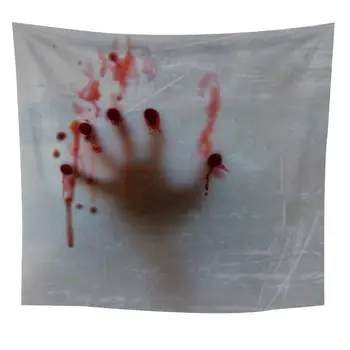 

2020 New Tapestry Wall Hangings Horror Blood Hand Print Psychedelic Large Size Tapestry