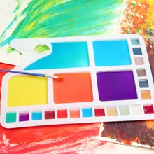 Квадратная Акварельная палитра масляная краска Акварельная краска ing палитра для гуаши 23 сетка палитра художественная Студенческая акриловая Acuarelas Paleta