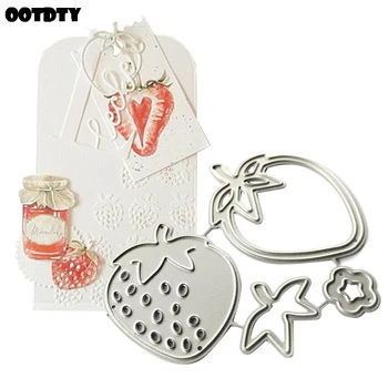 

Strawberry Metal Cutting Dies Stencil Scrapbooking DIY Album Stamp Paper Card Embossing Decor Craft New Dies for 2020