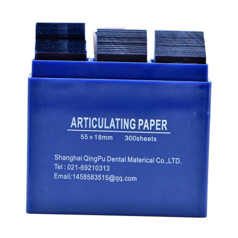 

300PCS 55*18mm Dentist Teeth Care Whitening Material Tool Dental Articulating Paper Blue Strips Dental Lab Products Oral