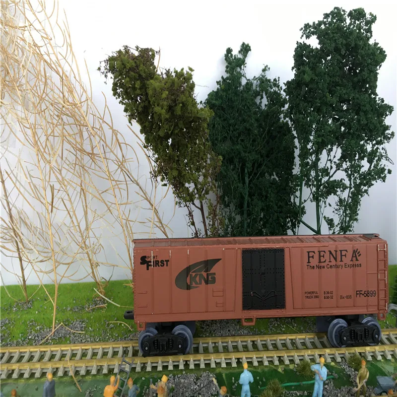 architecture tree grass train layout07