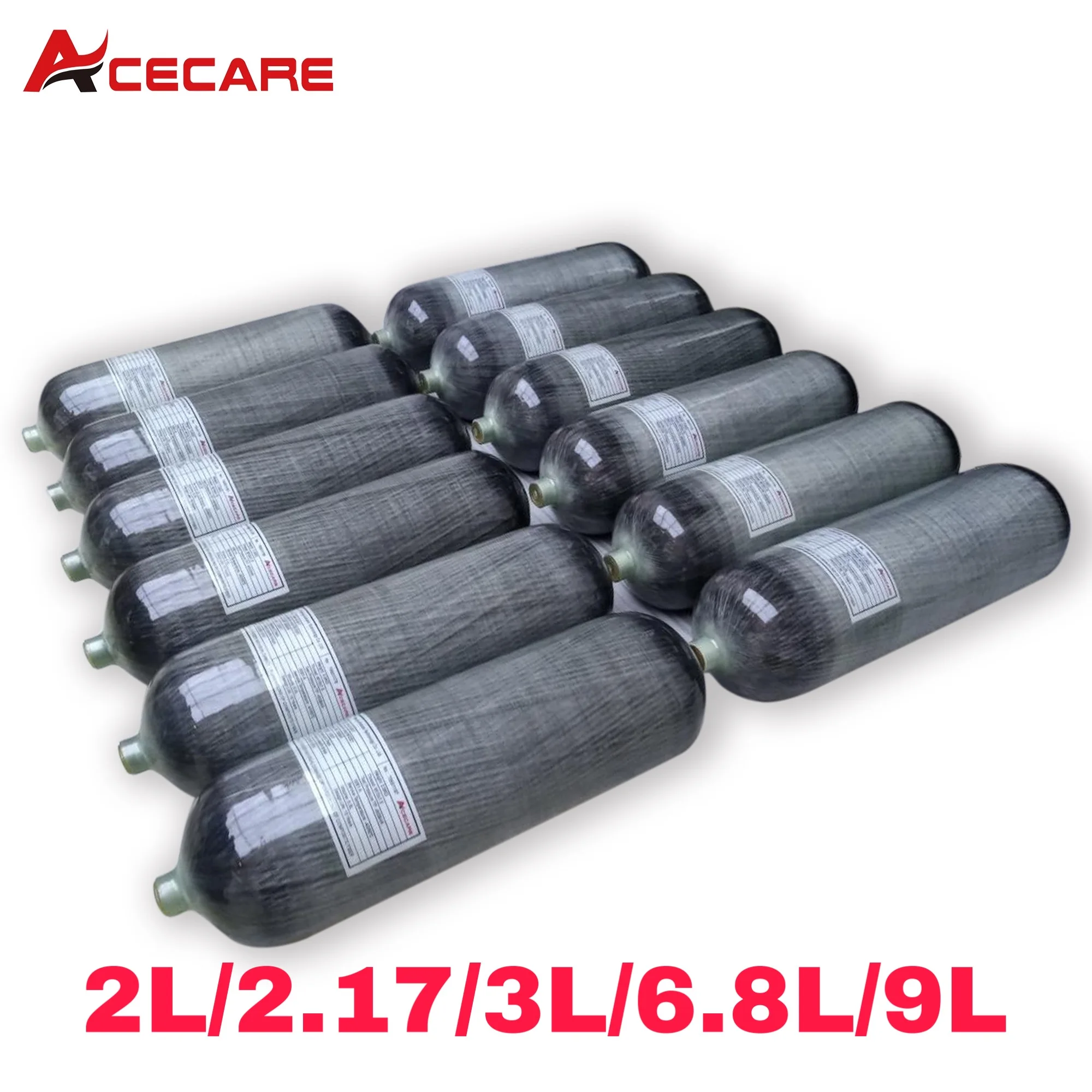 Резервуар для пейнтбола Acecare Pcp баллон Акваланга 2 л/2 17 л/3 л/6 8 л/9 л 4500 фунт/кв. Дюйм