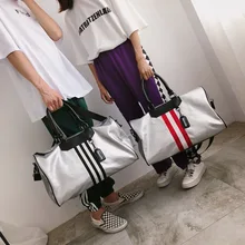 Дорожная сумка на короткое расстояние женская сумка для ручной клади мягкая кожаная большая Вместительная дорожная Сумка водонепроницаемая сумка для тренировок