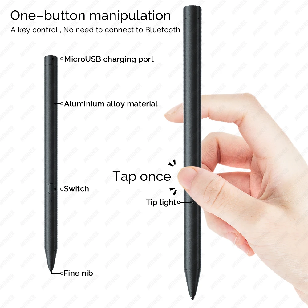AWINNER для Apple карандаш 1 2 iPad стилус Android IOS поверхность сенсорная ручка Xiaomi Huawei Samsung