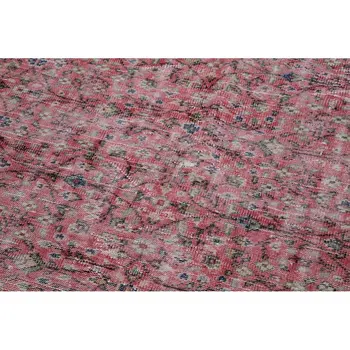 

168x260 Cm Red Handmade English Vintage Area Rug-5x8 Ft