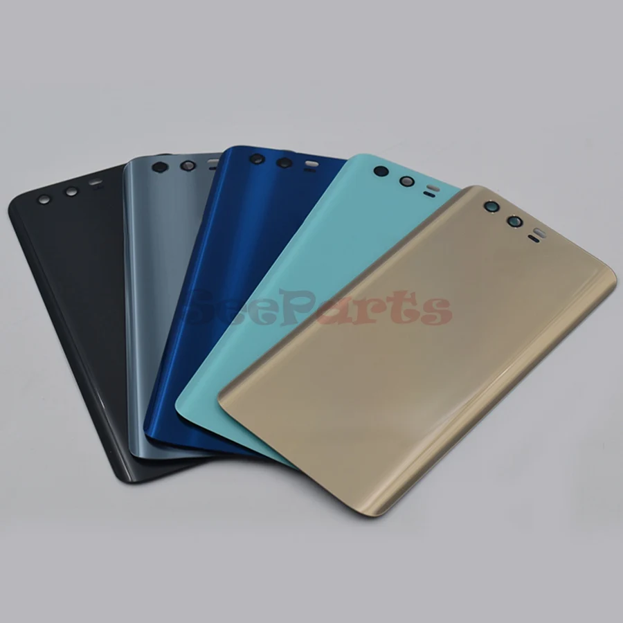 Задняя стеклянная крышка батарейного отсека для Huawei Honor 9 задняя корпуса панель