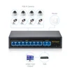 10 Ports POE Switch, 8 POE Ports +2 Uplink Etherne Ports 10/100Mbps IEEE802.3af 120W Max 250M Smart POE Switch For POE Camera ► Photo 2/4