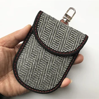 

1* Remote Key Cover Keyless Protective Rfid Blocker Woollen cloth 1pcs