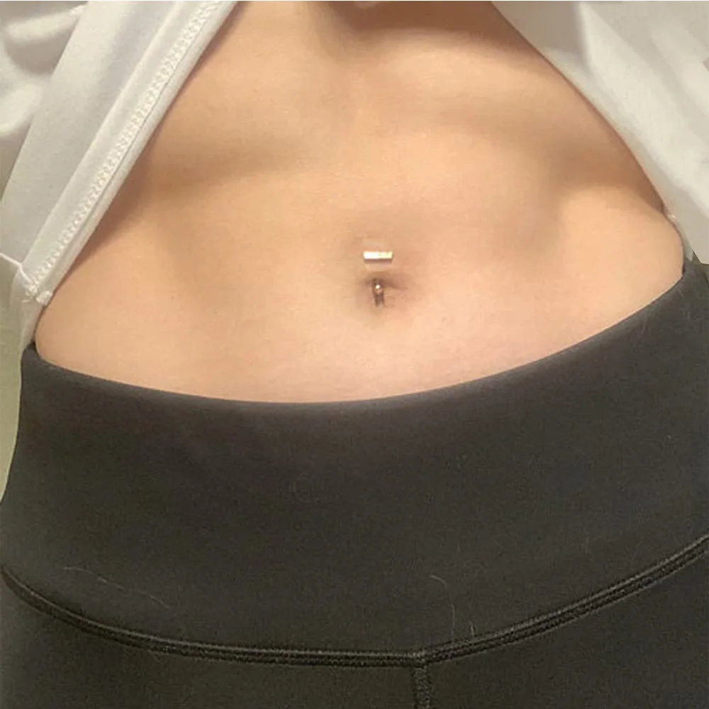 Novo pequeno umbigo anéis de aço inoxidável delicado nombril ombligo barra  umbigo anel para mulheres homens corpo piercing jóias - AliExpress, image size:1000x1000