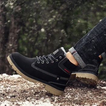 

2019 Men's Shoes Winter Plush Warm Unisex Snow Boots Comfortable Woman Men Boots High Quality Cotton Shoes Ankle Botas Hombre