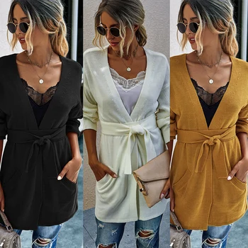 

Winter Fashion Women Long Sleeve Solid Color Plush Cardigan Sweater Coat Tops Loose Button Casual Outwear