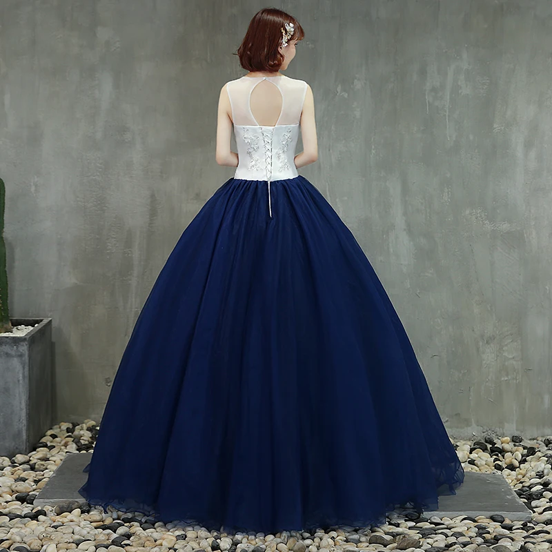 Vestidos Quinceanera 15 Anos бальные Платья пышные платья новое платье для выпускного вечера с аппликацией для вечерние платья с v-образным вырезом Vestido 0016