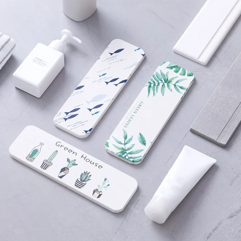 

1PCS Diatom mud Coaster Cup Pad Non-slip Heated Mat Coffee Tea drink Coasters Mat Leaves pattern for cup
