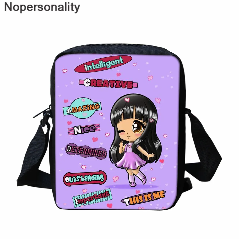 Nopersonality мультфильм милый афро девушка школьная сумка для детей 3 шт./компл. Детский рюкзак для девочек начальной школы книга сумка Mochila - Цвет: LH1300E
