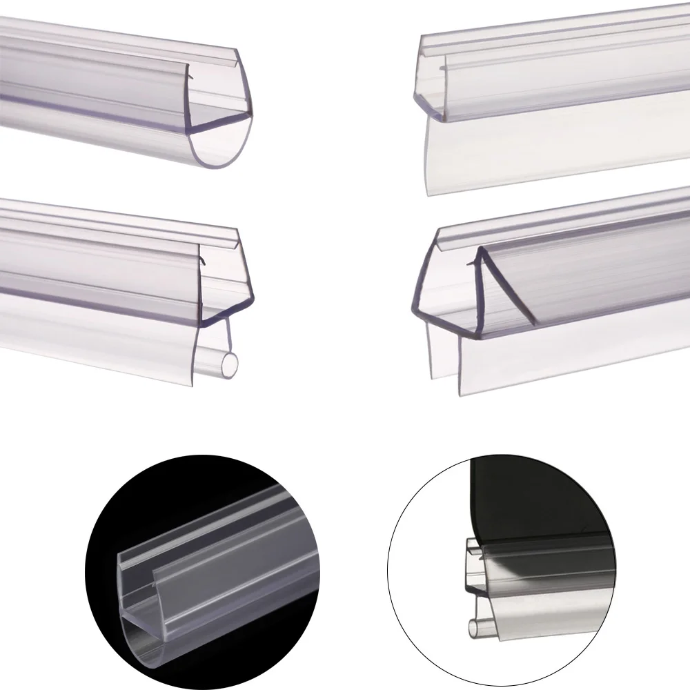 4-12mm Bath Shower Screen Door Seal Strip Useful Rubber Gap Window Weatherstrip Household Hardware Home Improvement | Обустройство
