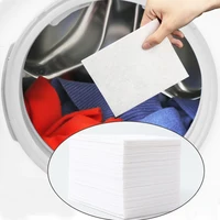 100pc Colour Catcher Sheet Proof Color Absorption Paper Anti Cloth Dyed Leaves Laundry Color Run Remove Sheet in Washing Machine 1