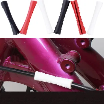 

2 PCs Bicycle Skateboard Truck Sleeve Rubber Cable Protector for Pipe Line Brake Shift Ultralight Frame Protective Cable Guides