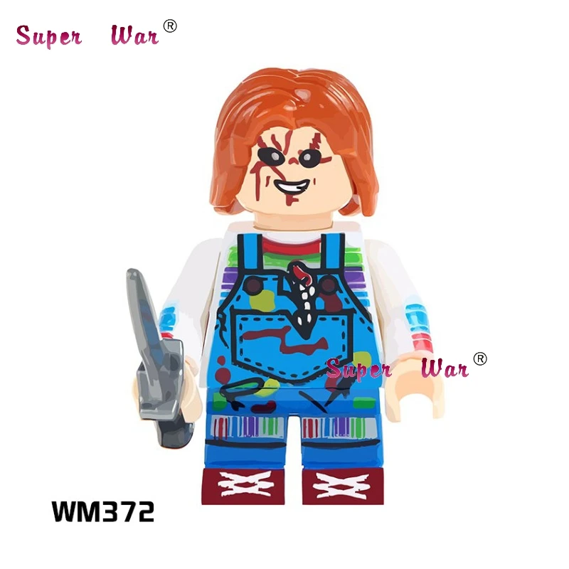 WM372 50 шт. тематическая серия ужасов Хэллоуин детская игра Beeteljuice BILLY Black Friday Джейсон, Фредди зомби строительный блок детская игрушка - Цвет: WM372
