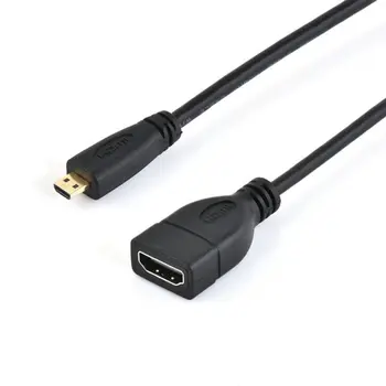 

Micro HDMI Male To HDMI Female Jack Adapter Cable Gold Plated Connector Converter Cord HDMI Converter Adapter