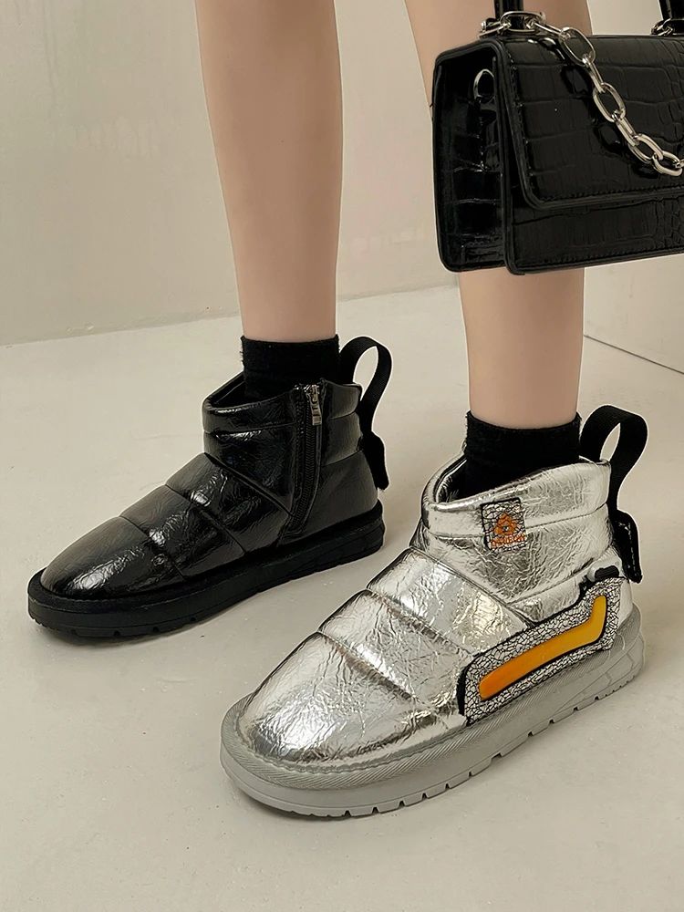 

Women Shoes Cotton Shoes 2021 New Winter Thick-soled Comfortable Casual Shoes Plus Velvet Warm Snow Boots Cotton Shoes