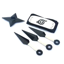  Anime Ninja Cosplay Weapon bitter no hand sword guard forehead animation COS set surrounding ninja toys 