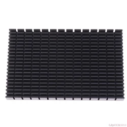 Panneau chauffant dissipateur thermique en aluminium de haute qualité, radiateur noir, fabricant, 150*93*15MM 