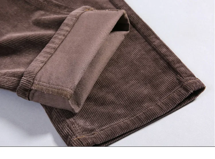 Высококачественные новые осенние и зимние мужские деловые мужские брюки Прямые вельветовые брюки дышащие повседневные брюки