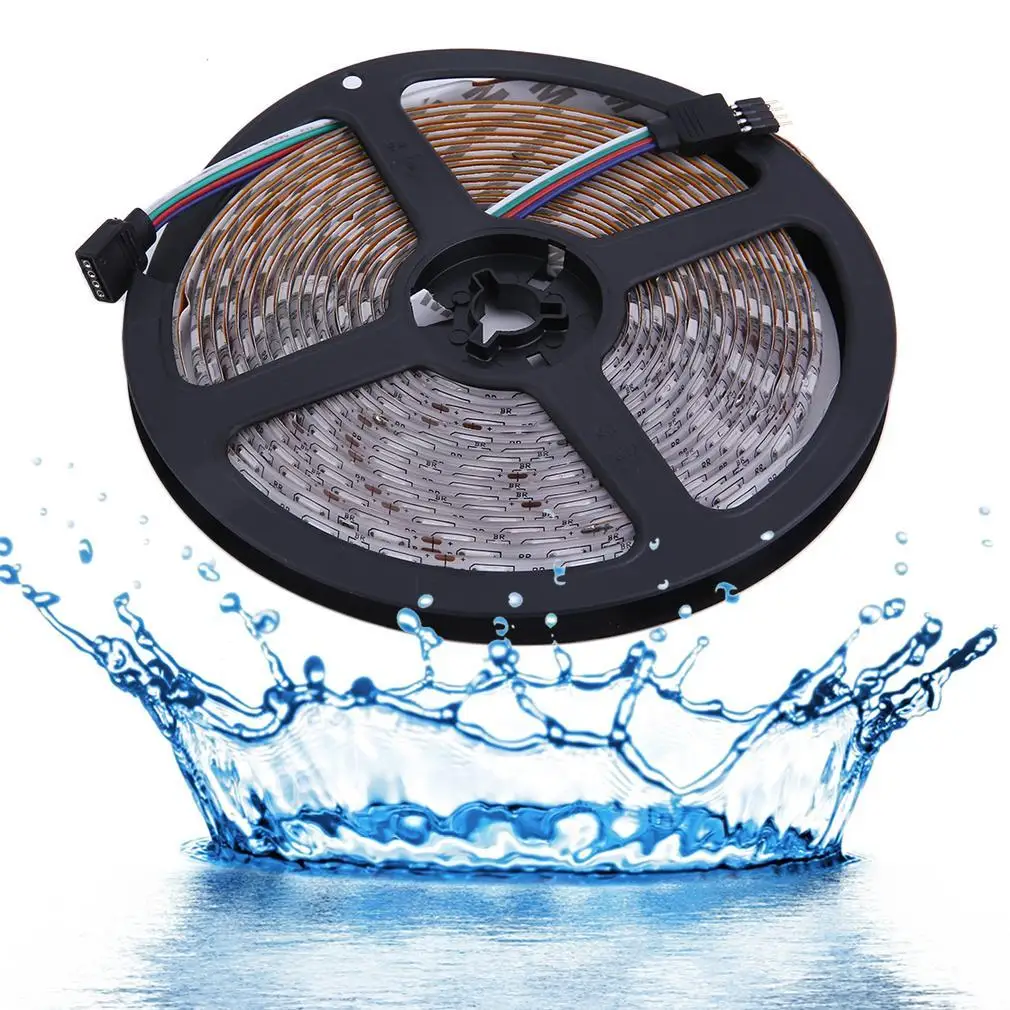 3528 5050 RGB Led SMD гибкий светильник 5 м комплект+ контроллер+ 5A power RU