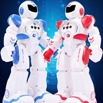 

Kids Remote Control Robots Children Educational Intelligent Walking Dancing Combat Defenders Toy Infrared Puzzle Gesture Sensing