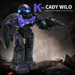 JJRC R11 Robot de juguete multifunción para niños, juguete de control remoto que canta, figura de acción de baile, Sensor de gestos, Robot con luz