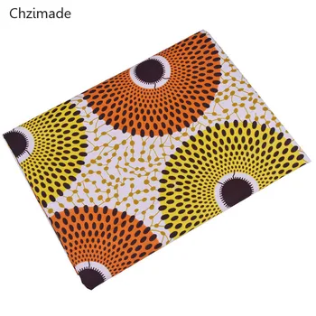 

Lychee Life 1Yard Nigerian Ankara African Polyester Wax Prints Fabric For Women Party Dress Garments Craft Making Accessories