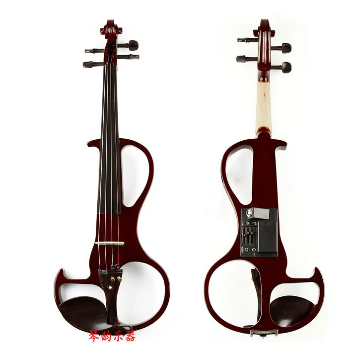 Bluetooth аккомпанемент профессиональная производительность электрическая скрипка твердой древесины лак ebony Аксессуары импортируется пикап красное вино - Цвет: Style 1