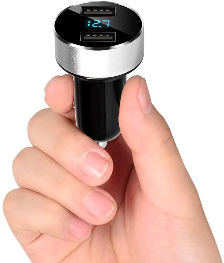 YIBEIKA18W cargador de coche USB para Для iPhone Xiaomi cargador de coche de doble USB 3.6A cargador de coche de
