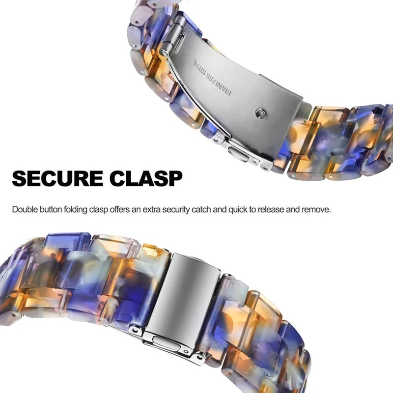 AAAE Top-22Mm, универсальный ремешок для samsung Galaxy Watch 46 мм/gear S3 Classic/S3 Frontier, застежка из нержавеющей стали