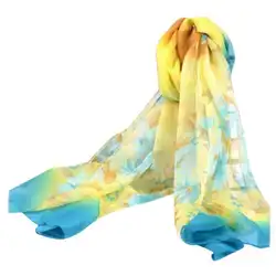 Головной платок цветок длинный палантин, шарф шаль шарф женский платок-Шарф Шифоновый шейный платок полотенце шарф # Per