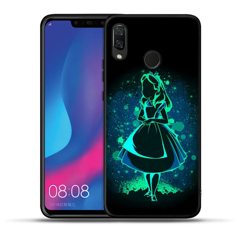 Мягкий силиконовый чехол queen Princess Alice Ariel для Honor 20 Pro 10 9 9i 8 Lite 8X8 S 8C 7A 7X V20 View 20 Black Cover Coque Etui