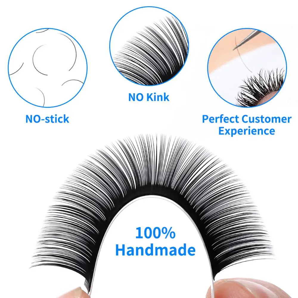 5 Pcs/Lot Eyelash Extension 16 Rows Classic False Eyelash Ｗholesale Natural Mink Individual Lash Supplies Makeup Wendy Lashes 3