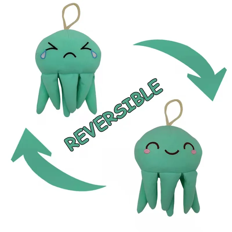 

Flip two-sided Luminous jellyfish Plush Stuffed Doll Toy Different Sides Show Different Moods Soft Simulation starfish Plush Toy