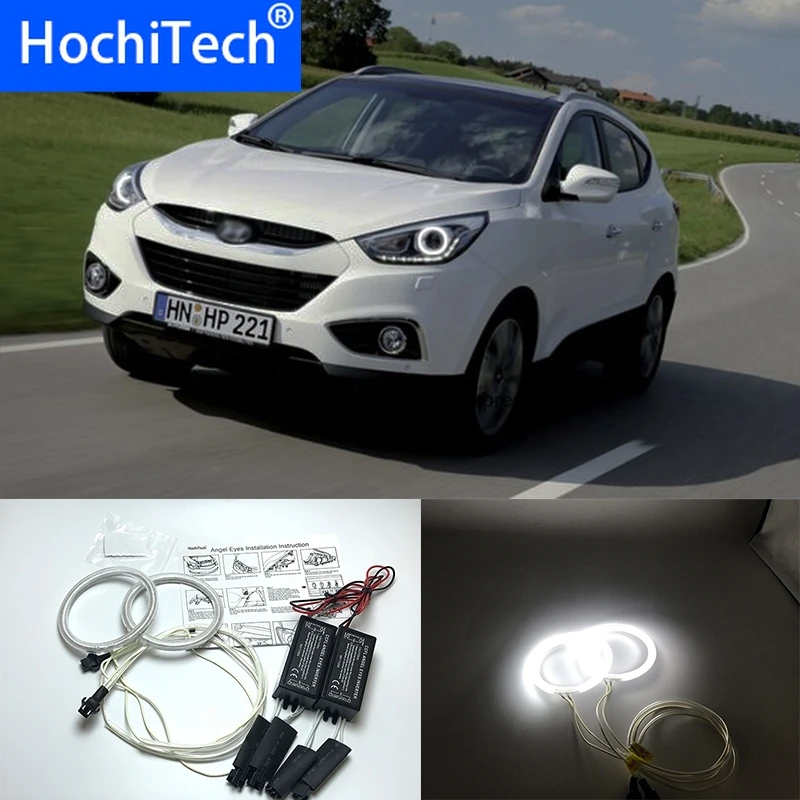 HochiTech для Hyundai ix35 2010-2012 ультра яркий дневной светильник DRL CCFL ангельские глазки