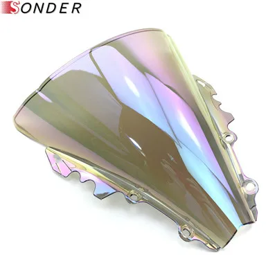 Clear iruidium Wind Screen Windshield For Yamaha YZF600 YZF 600 R6 2006 2007 Motorcycles WindScreen YZF-R6 06 07 Double Bubble - Цвет: Clear iruidium