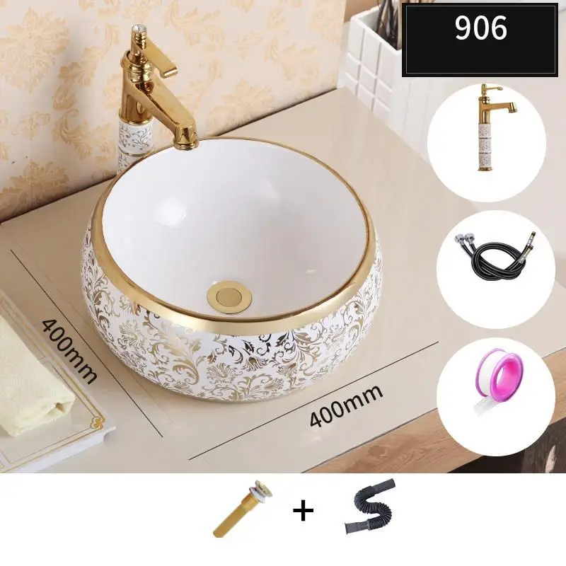Version R Lavatorio Wastafel Pia Para Banheiro Salle De Bain Wasbak Vessel Bowl Black Sobre Encimera Bathroom Basin Lavabo Sink Washbasin - Цвет: Version R