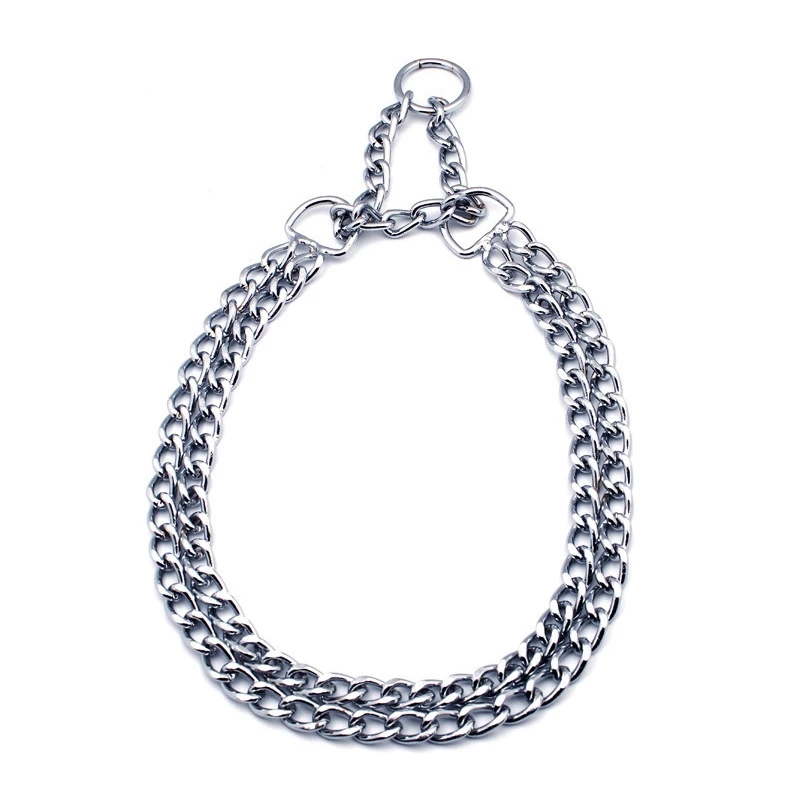 Продажа ошейник для собак металлическая цепочка питомцев регулируемый прогулок